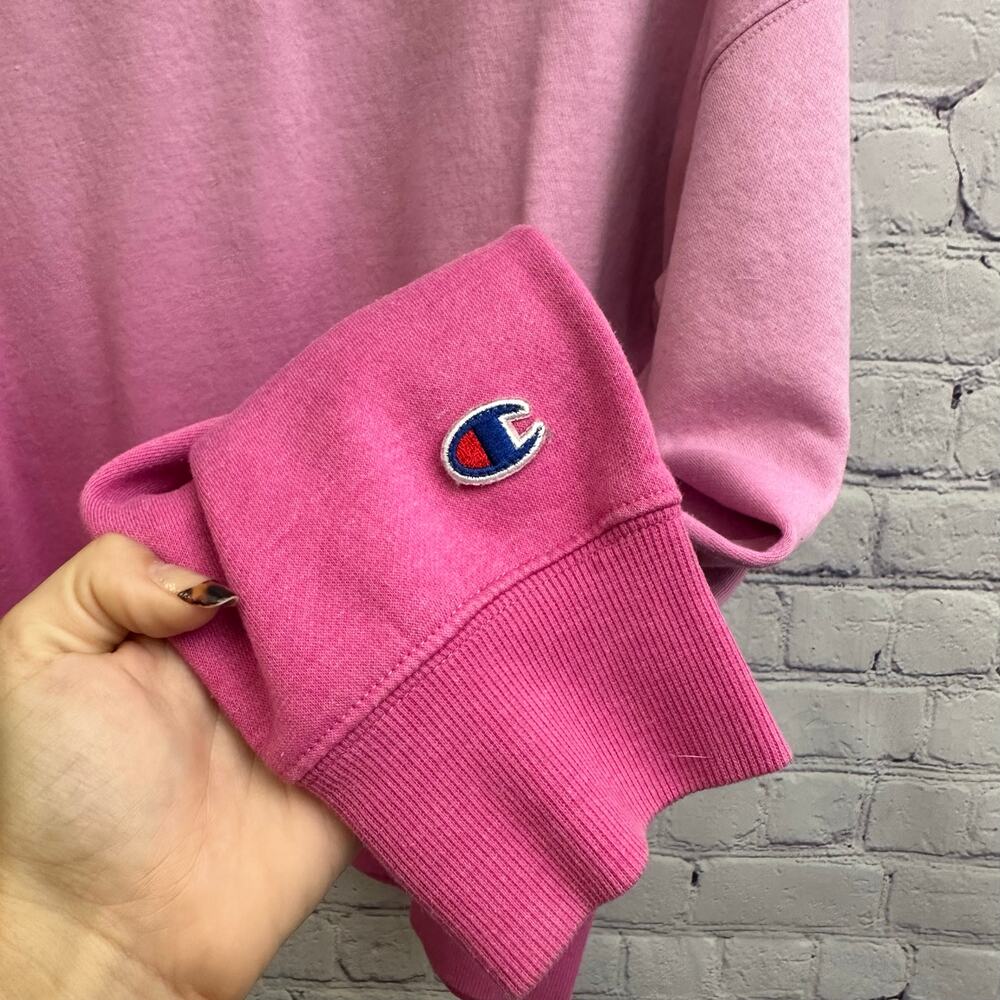 Champion Authentic Athletic Wear Pink Ombre Crewneck Sweater Medium Casual - Picture 4 of 8